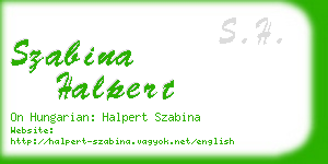 szabina halpert business card